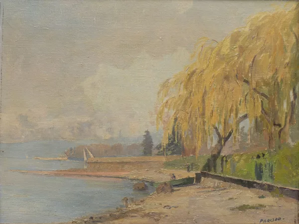 Charles Parisod — Saules pleureurs à la pointe de la Becque