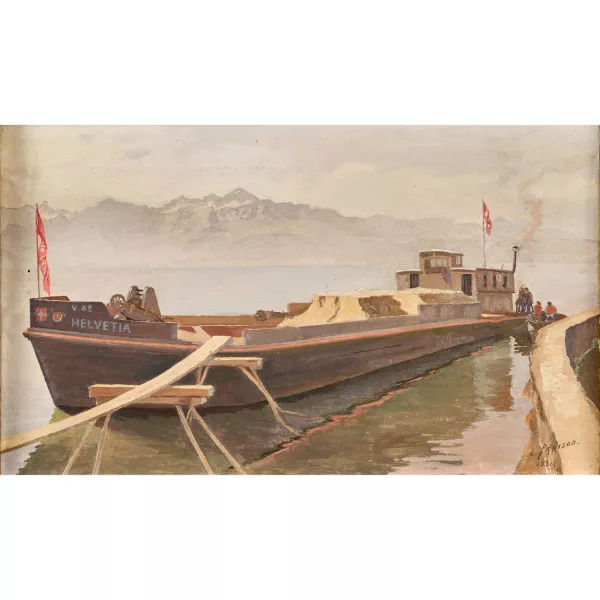 Charles Parisod — Der Lastkahn "Helvetia".