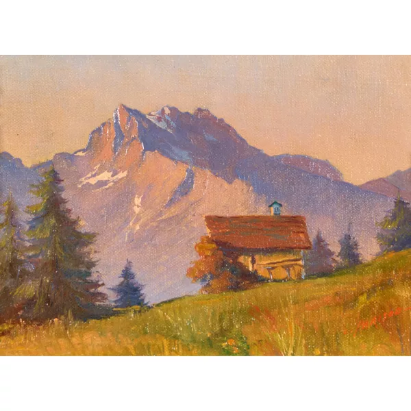 Charles Parisod — Les Dents du Midi depuis Villars.