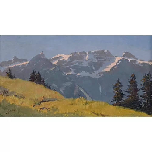 Charles Parisod — Berglandschaft im Sommer.
