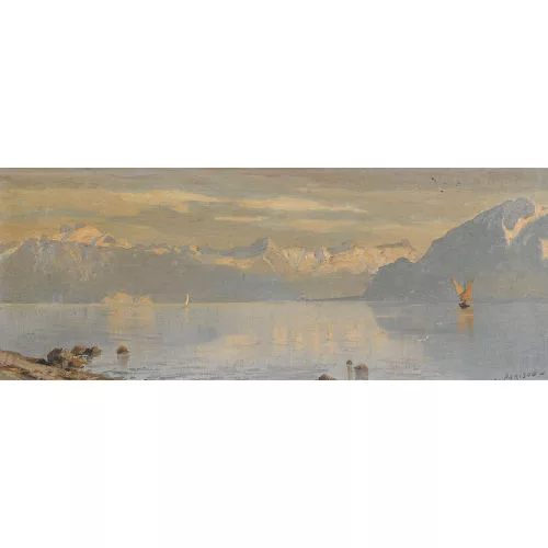 Charles Parisod — Ansicht des Genfersees.