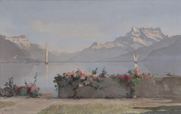 Charles Parisod — Lac et dents du midi