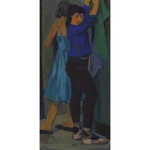 "Les danseuses se préparent"