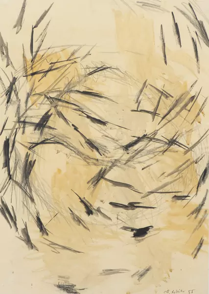 Charles ROLLIER (1912-1968), 'Abstrait', encre et aquarelle — DognyAuction