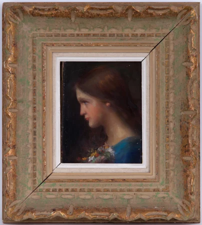 Jeune fille de profil