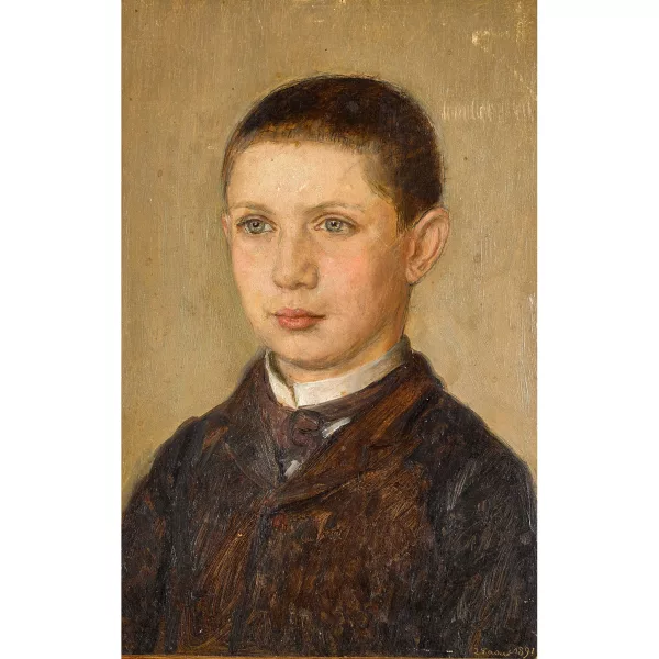 Charles Vuillermet — Brustbildnis eines Knaben.