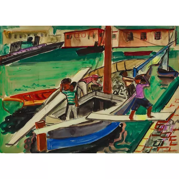 "Am Hafen von Palermo"