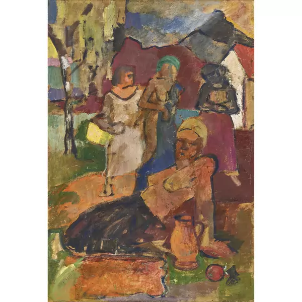 Landschaft mit Frauen