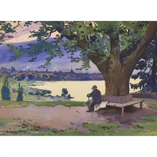 Christian Baumgartner — Auf der Schlossterrasse von Erlach.