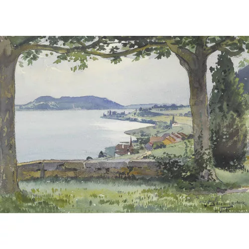Christian Baumgartner — Sommerliche Sicht auf einen See.