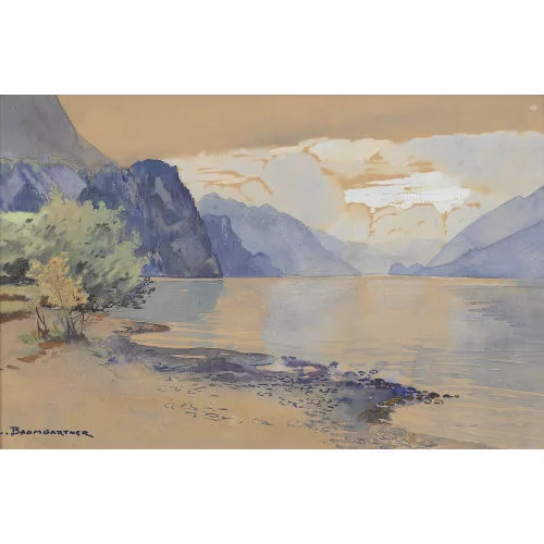 Christian Baumgartner — Dämmerung am Brienzersee.