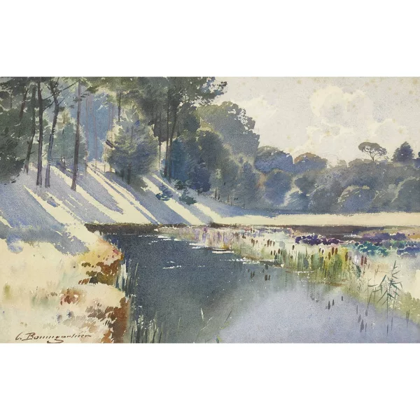 Christian Baumgartner — Sonnige Teichlandschaft.