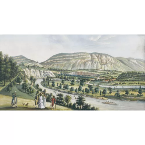 Christian Gottlieb Geissler — "1ère Vue d′une partie du Petit et Grand Salève,...".