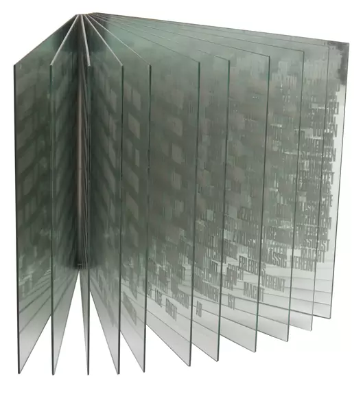 Christian Megert — Der Raum und das Selbst. Dr. G. J. Lischka. Ein Glasbuch von C. Megert — Galerie Kornfeld