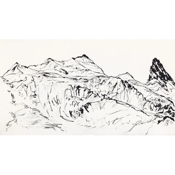 Christian Peltenburg-Brechneff — BERGLANDSCHAFT IM ENGADIN, 2009MOUNTAIN LANDSCAPE IN THE ENGADIN, 2009