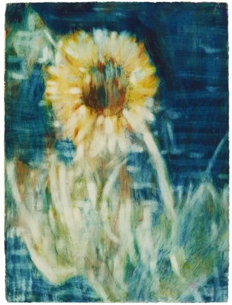 Christian Rohlfs — Sonnenblume im Mondlicht