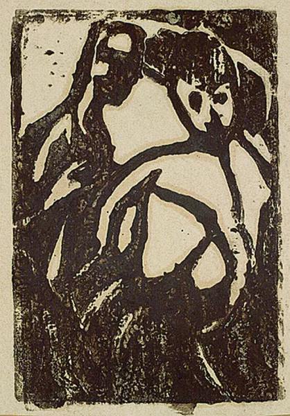 Christian Rohlfs — 2 Bll.: Kleines Paar. Steinbockdiplom