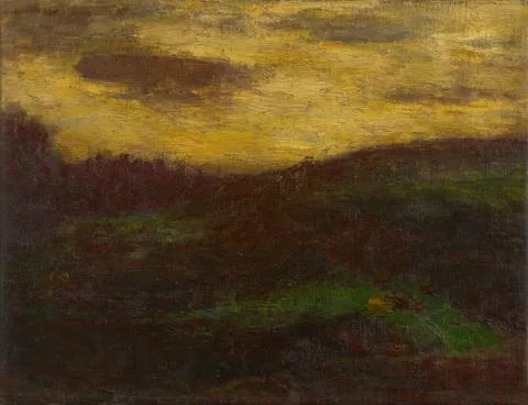 Christian Rohlfs — Hügelige Landschaft (Abendlandschaft)