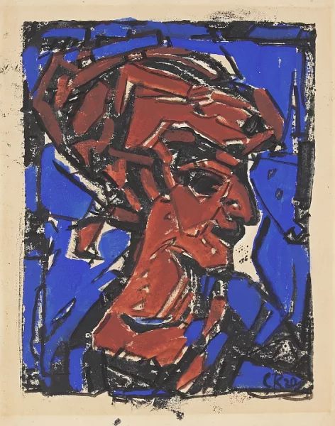 Christian Rohlfs — Roter Frauenkopf