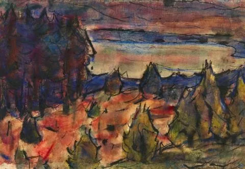 Christian Rohlfs — Bäume vor dem See