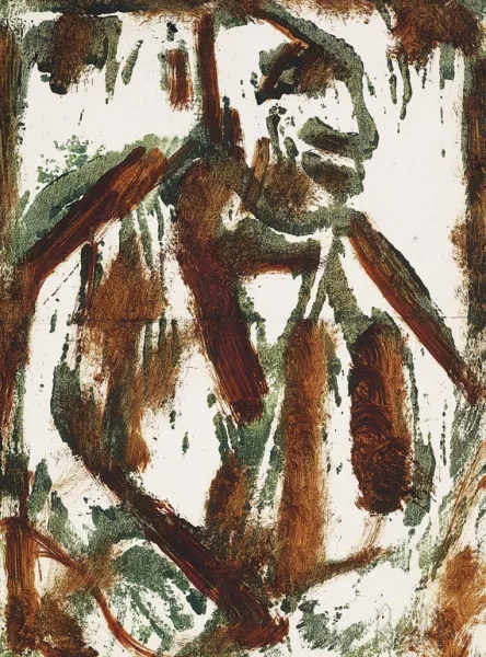 Christian Rohlfs — Sitzender Mann
