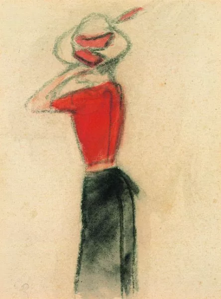 Christian Rohlfs — Frau mit roter Bluse