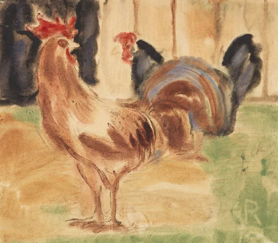 Christian Rohlfs — Hahn und Huhn