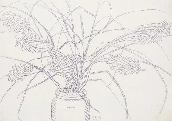 Christian Rohlfs — Tritomenblüten in Vase