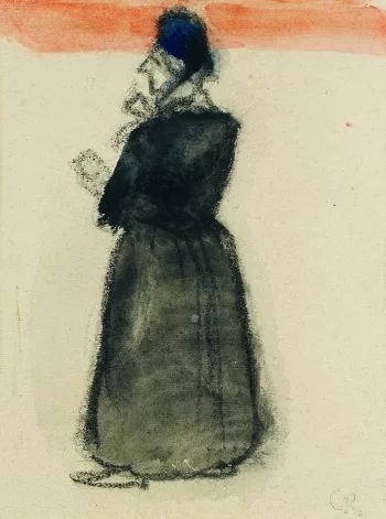 Christian Rohlfs — Frau im schwarzen Kleid