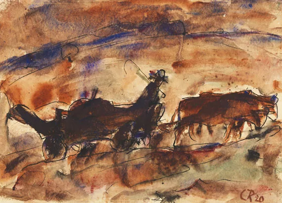Christian Rohlfs — Ochsenfuhrwerk