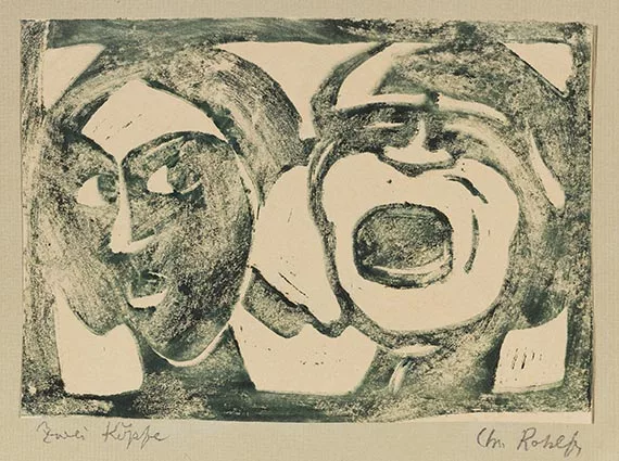Christian Rohlfs — Groteske Köpfe (Ruhe und Leidenschaft, groß)