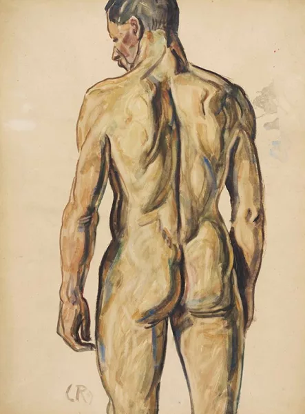 Christian Rohlfs — Männlicher Rückenakt