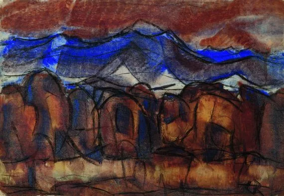 Christian Rohlfs — Blick auf die Alpen