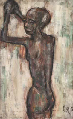 Christian Rohlfs — Weiblicher Rückenakt, 1918