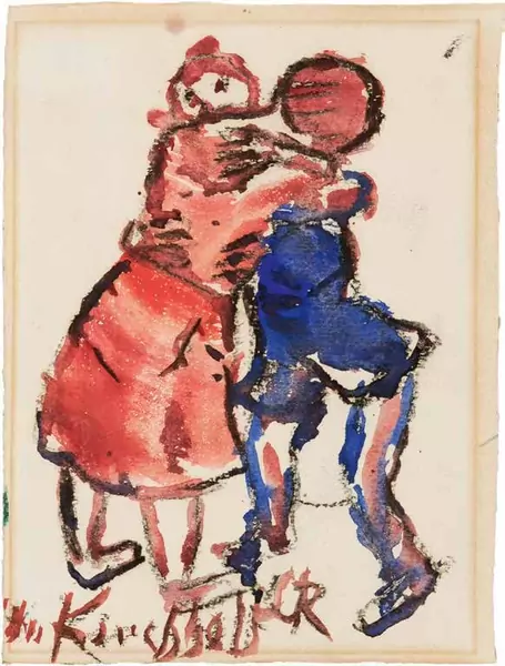 Christian Rohlfs — CHRISTIAN ROHLFS Niendorf 1849–1938 Hagen i.W. Spielende Kinder — Galerie Kornfeld