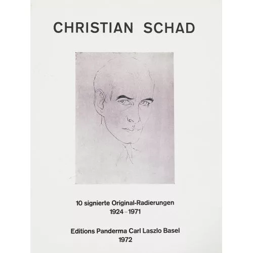 Christian Schad — "10 signierte Original-Radierungen 1924-1971".