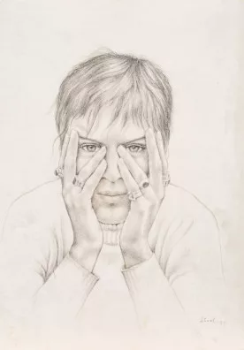 Christian Schad — Bildnis eines jungen Mannes (P.M.), 1970