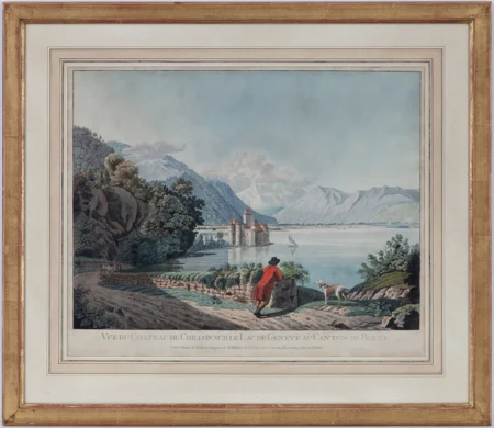 Vue du château de Chillon sur le lac de Genève au Canton de Berne