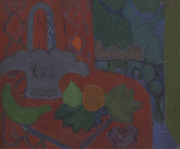 Christiane Zufferey (1920-2011), "Nature morte rouge" — DognyAuction