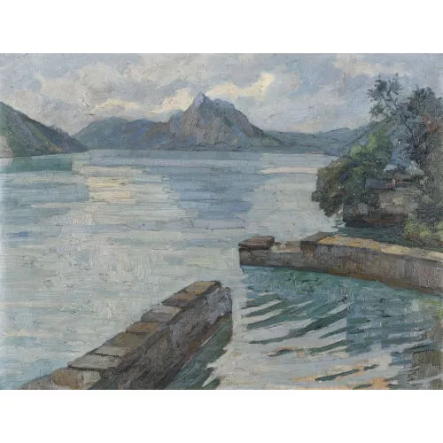 Christoph Oehler — Tessiner Seelandschaft.