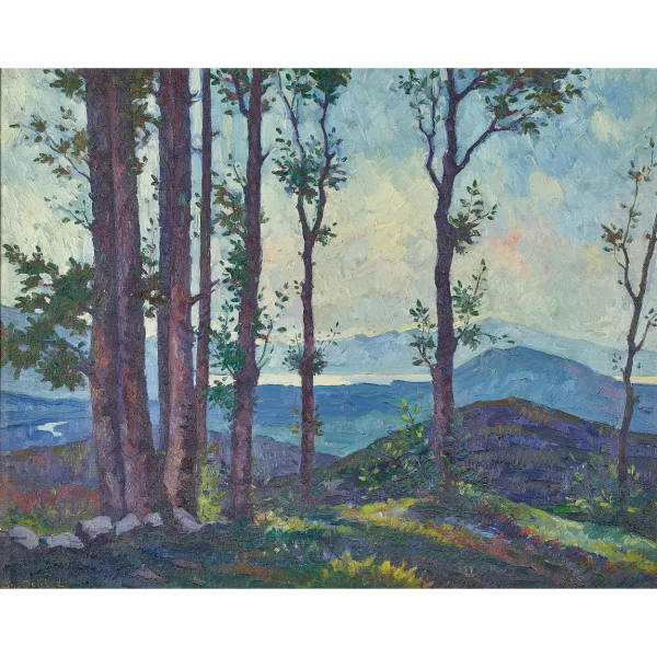 Christoph Oehler — "Lago Maggiore von Bedigliora aus gesehen".