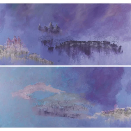 Paysages bleus. Panoramen