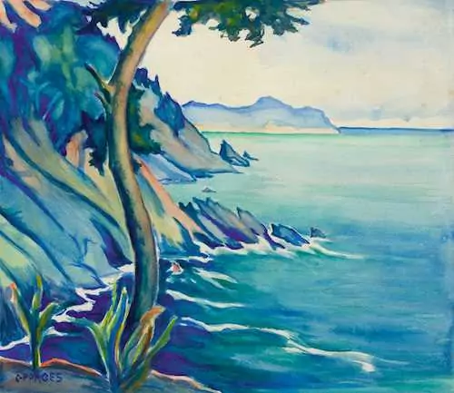 CLARA PORGES — The coast at Capri. — Koller Auktionen