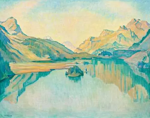 CLARA PORGES — Lake Sils, view towards Maloja. — Koller Auktionen