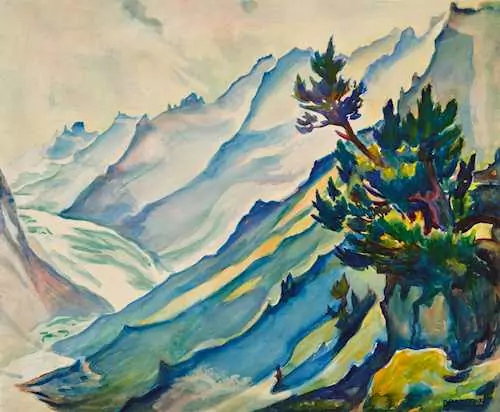 CLARA PORGES — At the Forno glacier. — Koller Auktionen
