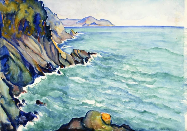 Clara Porges — Küste bei Capri, Italien