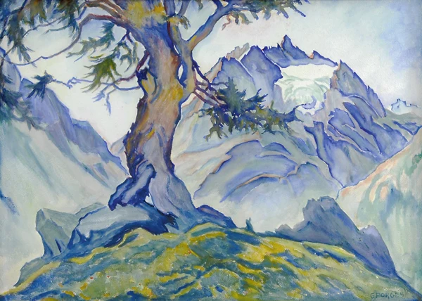 Clara Porges — Lago di Cavloccia und Piz Forno bei Maloja