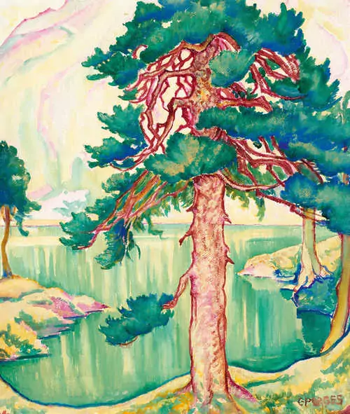 CLARA PORGES — Lärche am Cavlocciosee. — Koller Auktionen