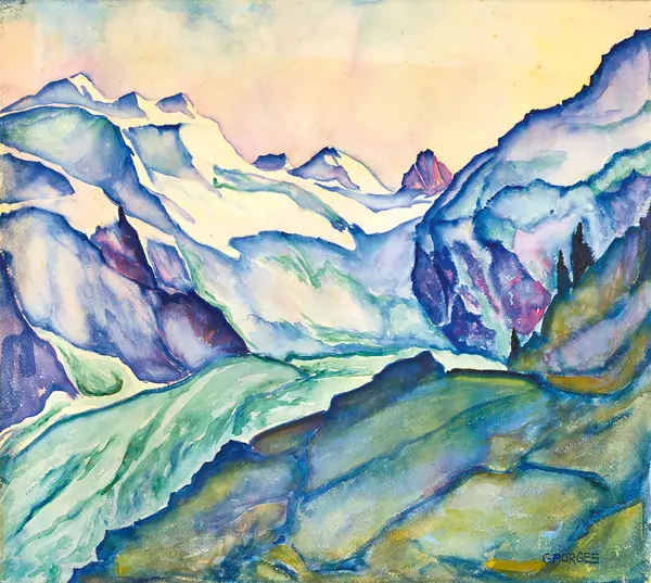 «Morteratschgletscher (Vadret da Morteratsch)» – Clara Porges