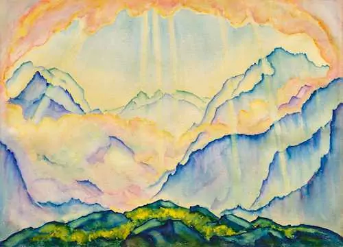 CLARA PORGES — Val Maroz seen from Maloja. — Koller Auktionen